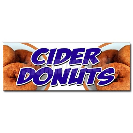 Signmission CIDER DONUTS DECAL sticker hot fresh doughnuts varieties coffee bakery, D-12 Cider Donuts D-12 Cider Donuts